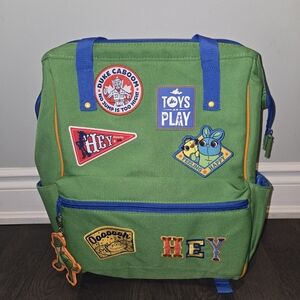 Disney Parks Pixar Toy Story Patches Backpack School Travel Bag 16"